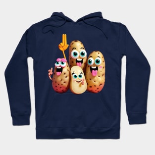 The crazy potato family and the finger obsession Hoodie